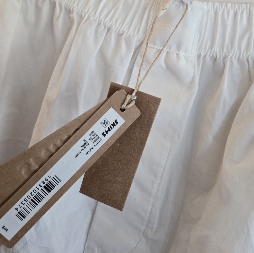 NWT | SKIMS Poplin Bralette And Boxer Bundle | Size M | White And Blue - Picture 5 of 5